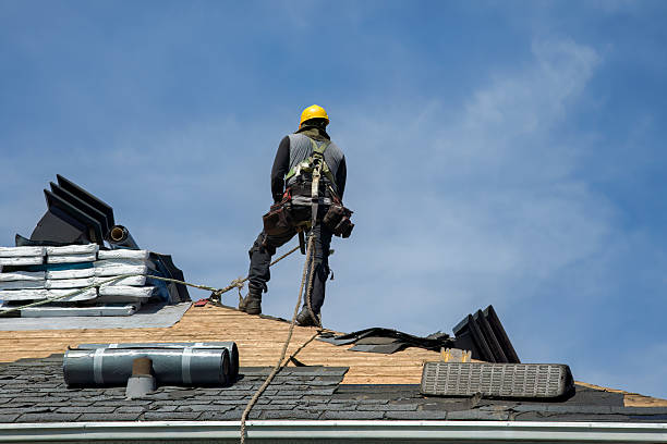 Professional Roofing technician working in Shannon, NC